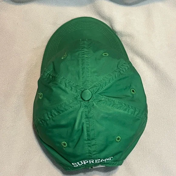 Supreme Nylon Visor Label 6-Panel Adjustable Hat - Green - One Size 💚♥️ - Picture 5 of 7